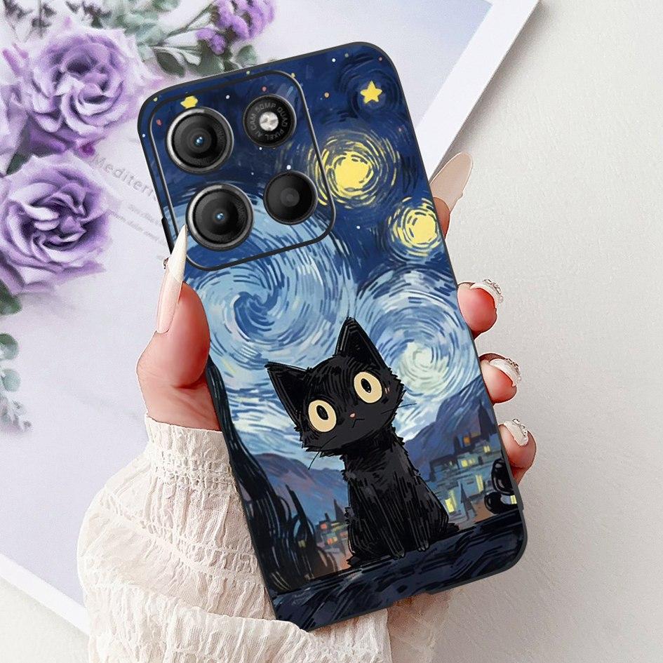 Силиконовый чехол для Motorola Moto G15 G75 2024 Cover Милый Панда Лев Ударопрочный ТПУ Чехлы для телефона Для MotoG15 MotoG75 G 75 G 15 Etui