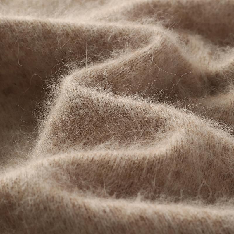 Женский кашемировый свитер Qinghe кашемир 30% кашемир 30% норка 30% шерсть 10% нейлон Женский осенне-зимний толстый кашемировый свитер мягкий и теплый