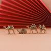 Brass Donkey Small Ornament Antique Copper Camel Animal Equus Asinus Miniature Figurines Home Desktop Decoration Accessories