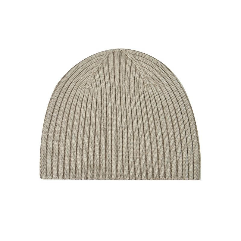 New Knitted Hat for Autumn/Winter Season Thickened Warm Cycling Ear-Warming Beanie Solid-Colour Knitted Hat