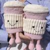 Cute Cartoon Soft Plush Crossbody Bag Cartoon Cup Sleeves, Coffee Water Cup Bag Cartoon Milk Tea Bag