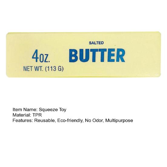 Игрушка-игрушка Squeeze Butter Stick Rising, реалистичный дизайн, экологичная, без запаха, многоразовая, мягкая игрушка для снятия стресса для детей и взрослых