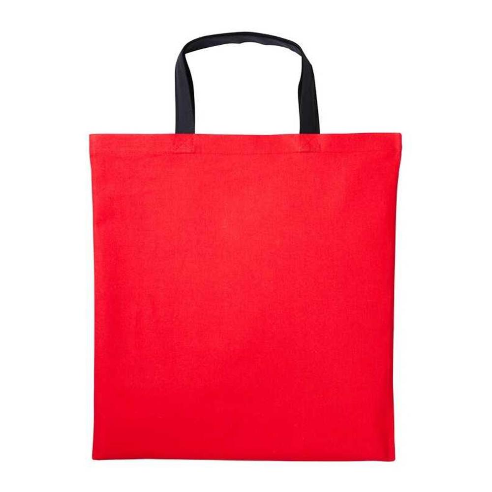 Nutshell Varsity Cotton Shopper Short Handle Tote