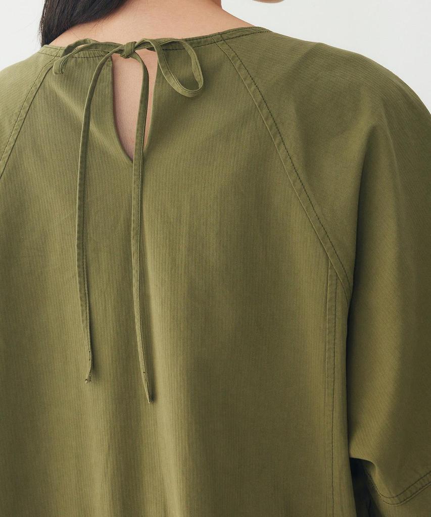 STUDIO TOMBOY 3/4 Sleeve Waist String Dress_Khaki 9106241201
