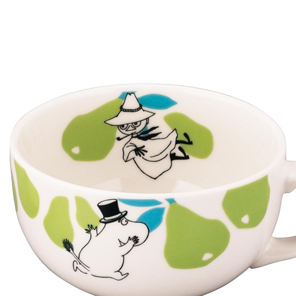 Yamaka Shoten MOOMIN (Moomin) [Hederma] Soup CupMug, 400ml, Diameter Approx. 11 X 7cm, Snufkin Design, Microwave Safe, Made In Japan, MM8203-36