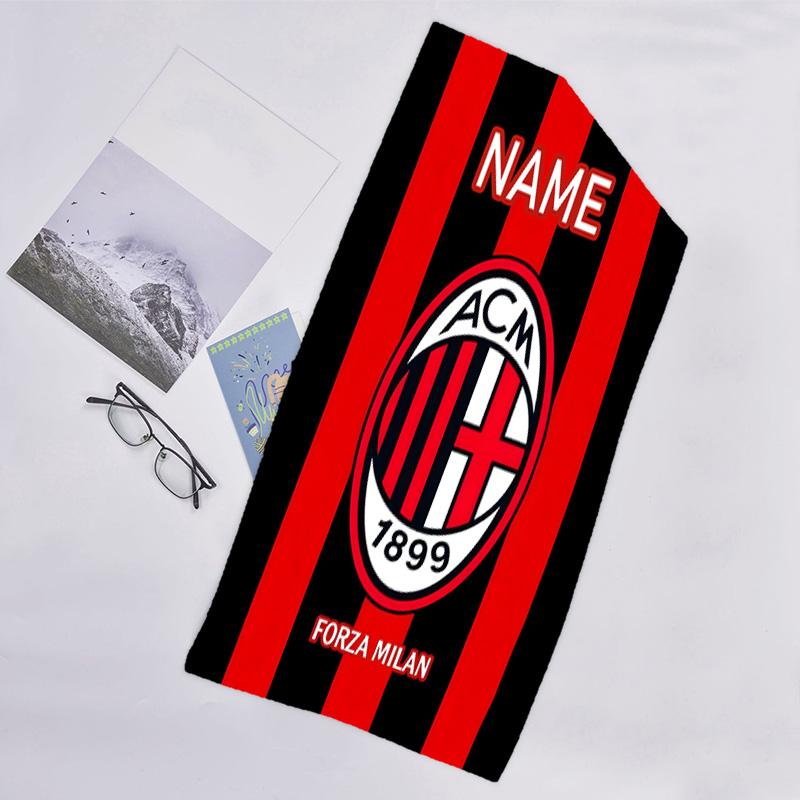 1pc Football26 Beach Towel with Custom Name, Beach/Swimming/Bath/Picnic/Camping Towel, Suitable for Seaside Beaches