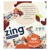 Zing Bars Vegan Mini Bars, Dark Chocolate Peanut Butter, Peanut Butter, 18 Bars, 0.84 Oz (24 G) Each