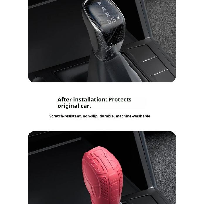 Для Volkswagen Polo 12-18 Автомобильная силиконовая накладка на ручку АКПП Без запаха Противоскользящая Защитная накладка на ручку переключения передач