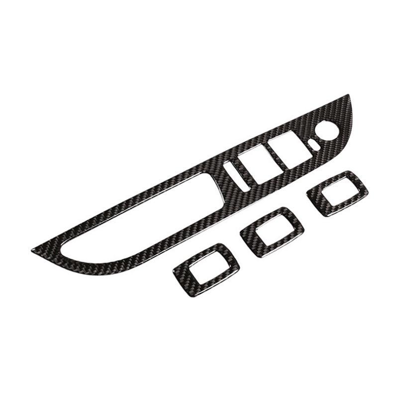 Углеродное волокно, кнопка переключения окна автомобиля, панель управления подъемником, рамка, наклейка, отделка для BMW 5 серии E60 E61 2004 2005 2006-