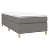 Maison Exclusive - Sommier à lattes de lit avec matelas Gris foncé 100x200cm Tissu