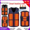 Smart Heating Vest - Thickened V-neck Jacket with Three-level Temperature Control for Men & Women, Ideal for Autumn/Winter