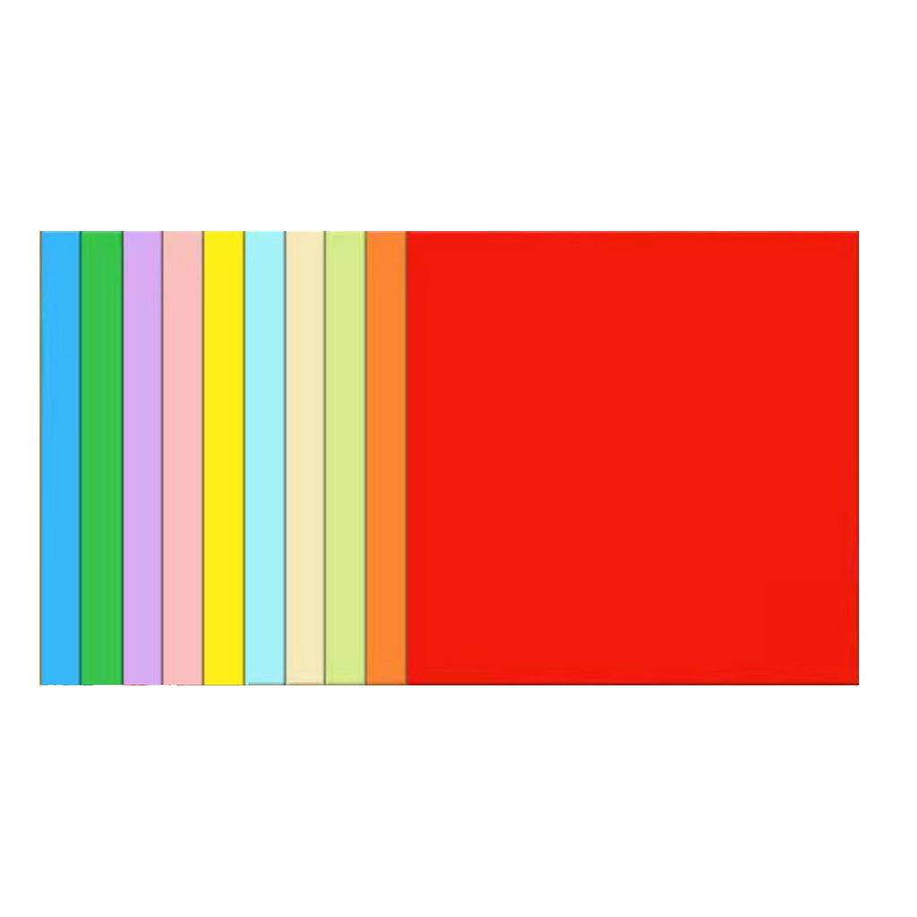 100 Pcs Origami Paper Double Sided Square Origami Paper Same Colour On Both Sides for Kids School Arts Crafts Projects