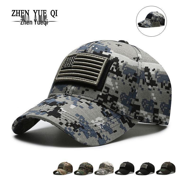 Весенне-осенняя бейсболка на липучке с вышивкой американского флага – Унисекс дизайн для улицы