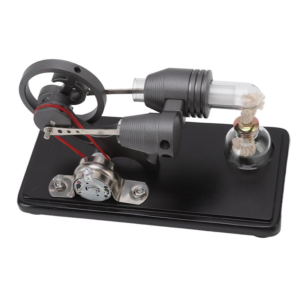 Stirling Engine Model Kit Black Stirling Engine Generator Model Physical Science Experiment Model