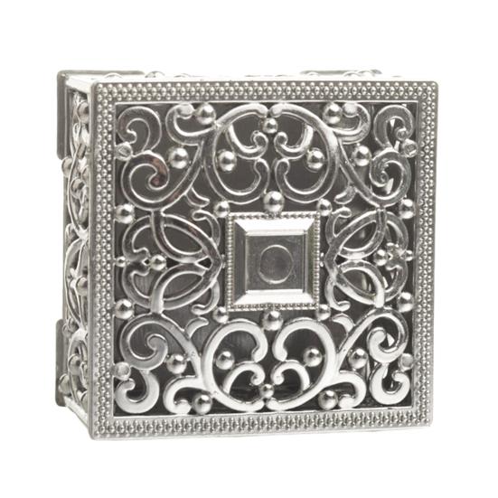 Винтажная шкатулка для украшений с ажурным узором, пластиковая коробка для конфет с золотым/серебряным покрытием, коробка для подарков на свадьбу/вечеринку, для колец, серег, ожерелий, принадлежности для девичника, дня рождения