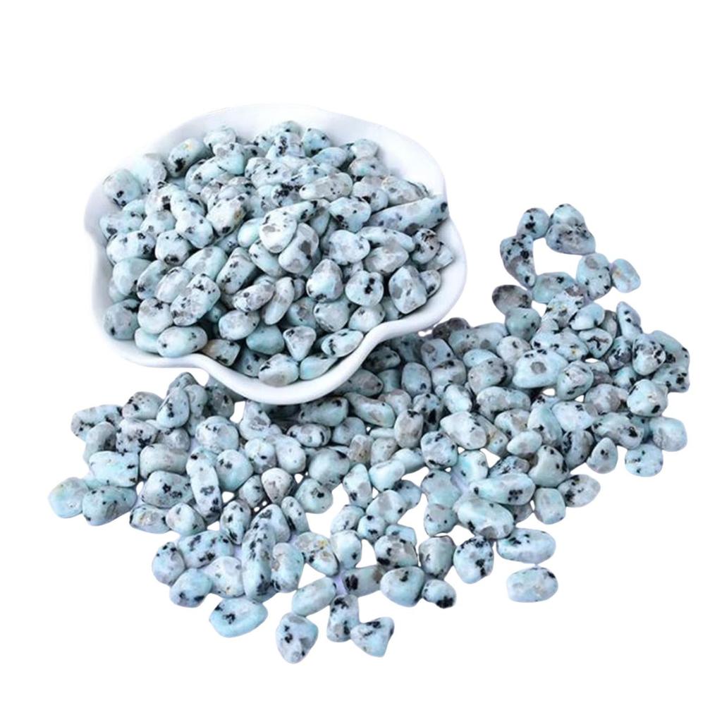 Тяньшаньский голубой киви зеленый точечный щебень для украшения аквариума и цветочного горшка