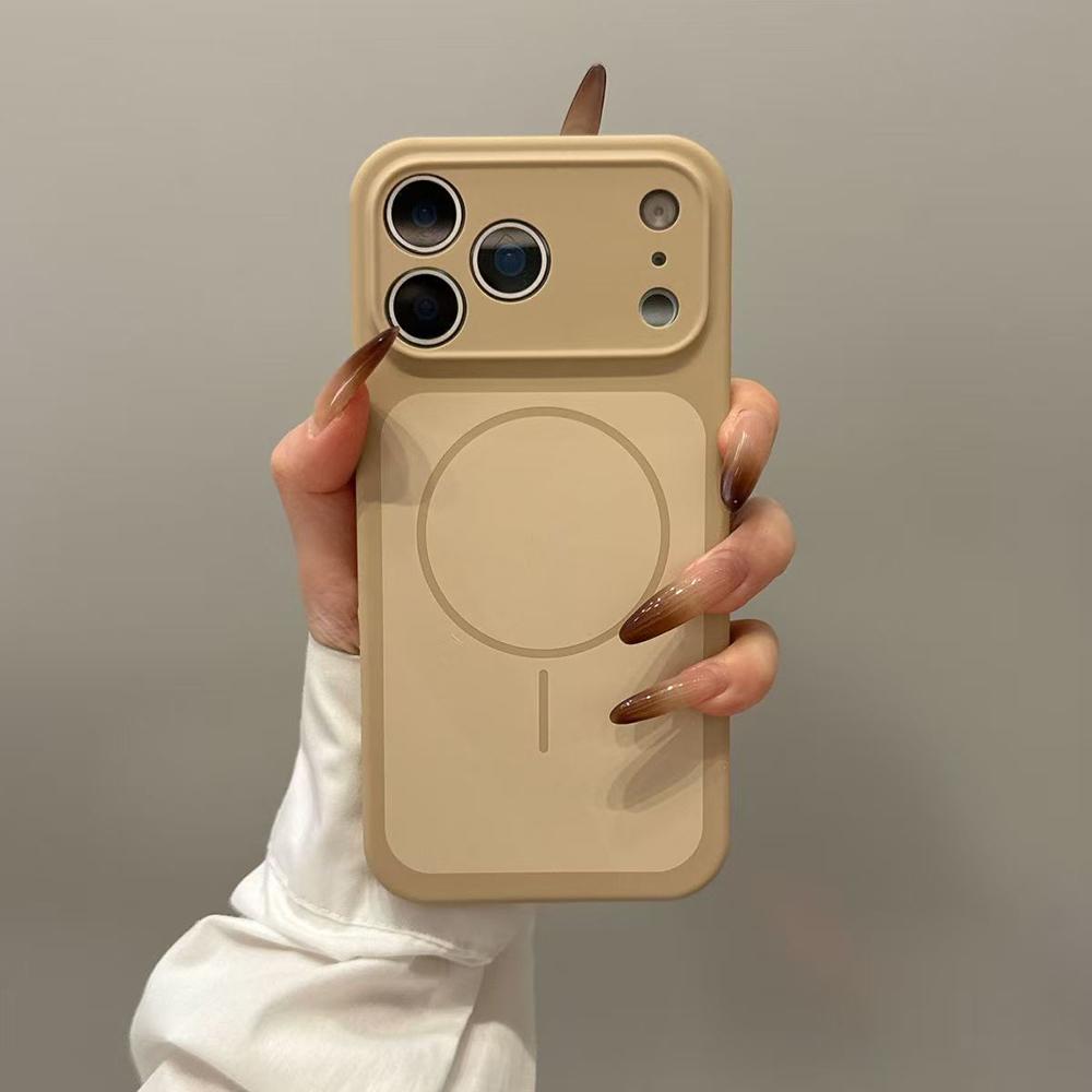 Оригинальный чехол из жидкого силикона чистого цвета для iPhone 17 Pro Max 17Pro 17 Air С крышкой для магнитной беспроводной зарядки Magsafe