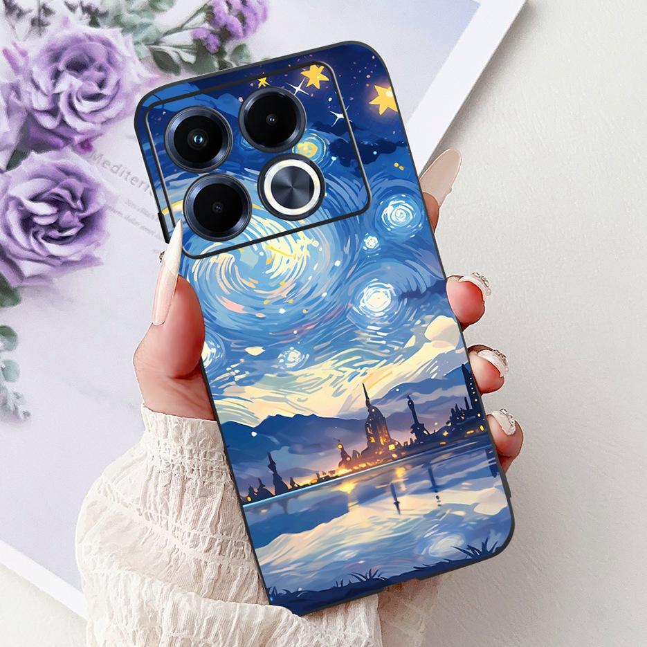 Чехол для Infinix Note 40 5G X6852 Новый Роскошный Расписной Чехол Мягкий Силиконовый Чехол для Телефона для Infinix Note 40 Pro Plus Note40 4G