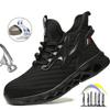 Security Boots for Men Work Sneakers Women Boots Breathable Steel Toe Shoes Safety Puncture-Proof Men Indestructible Boots