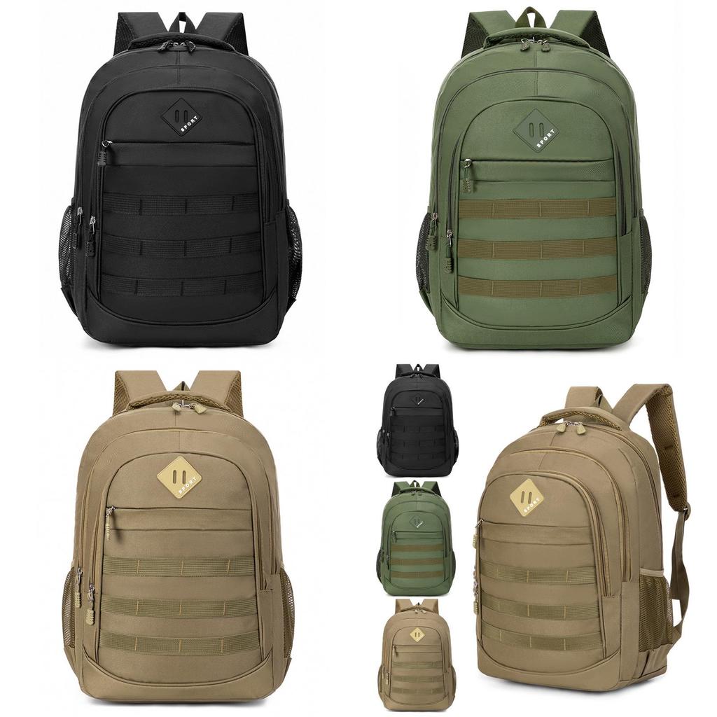 Casual Oxford Material Commuter Backpack With Large Capacity And Colorcontrast Elements