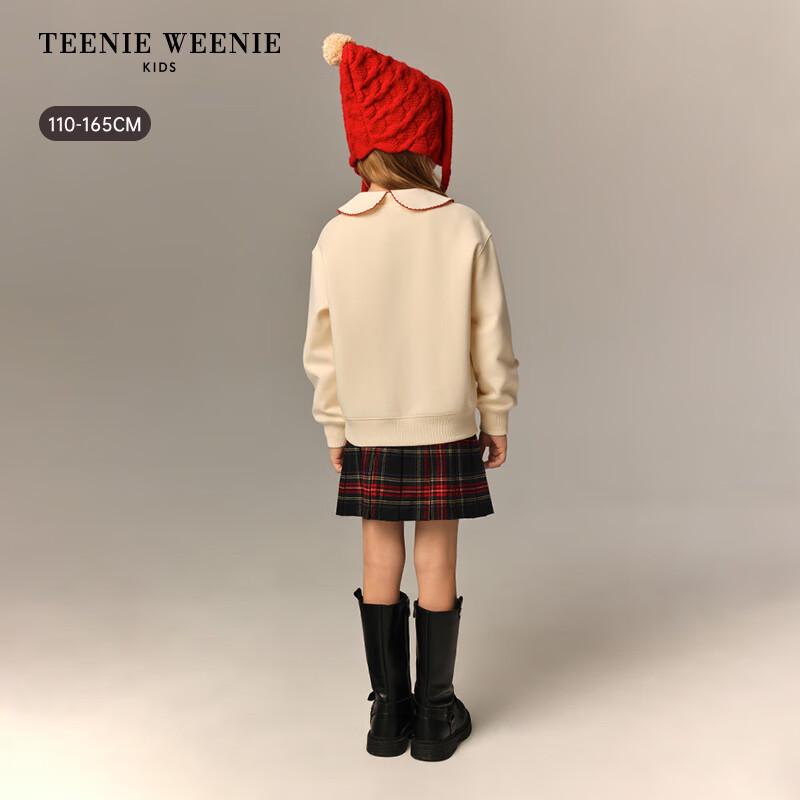 Teenie Weenie Kids Girl's 2026 Plush Embroidered Sweatshirt