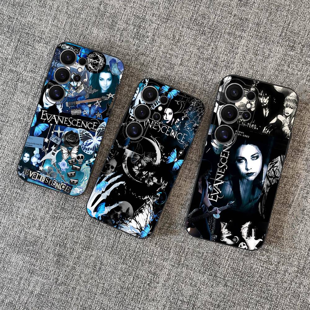 Чехол для телефона Evanescence Rock Bands для Samsung S 24 Fe 25 Ultra Plus 20 Lite 21 30 22 23 24 22 Ultra 5G Fundas