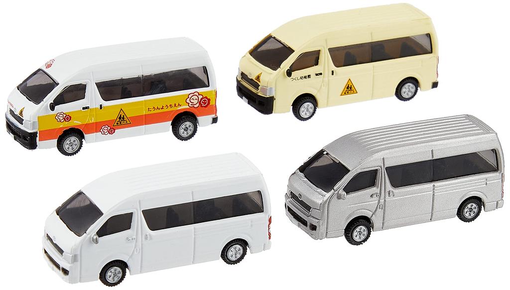 KATO N Gauge Toyota Hiace Super Long Kindergarten Bus Railway Model Supplies (4 Units) 23-651B