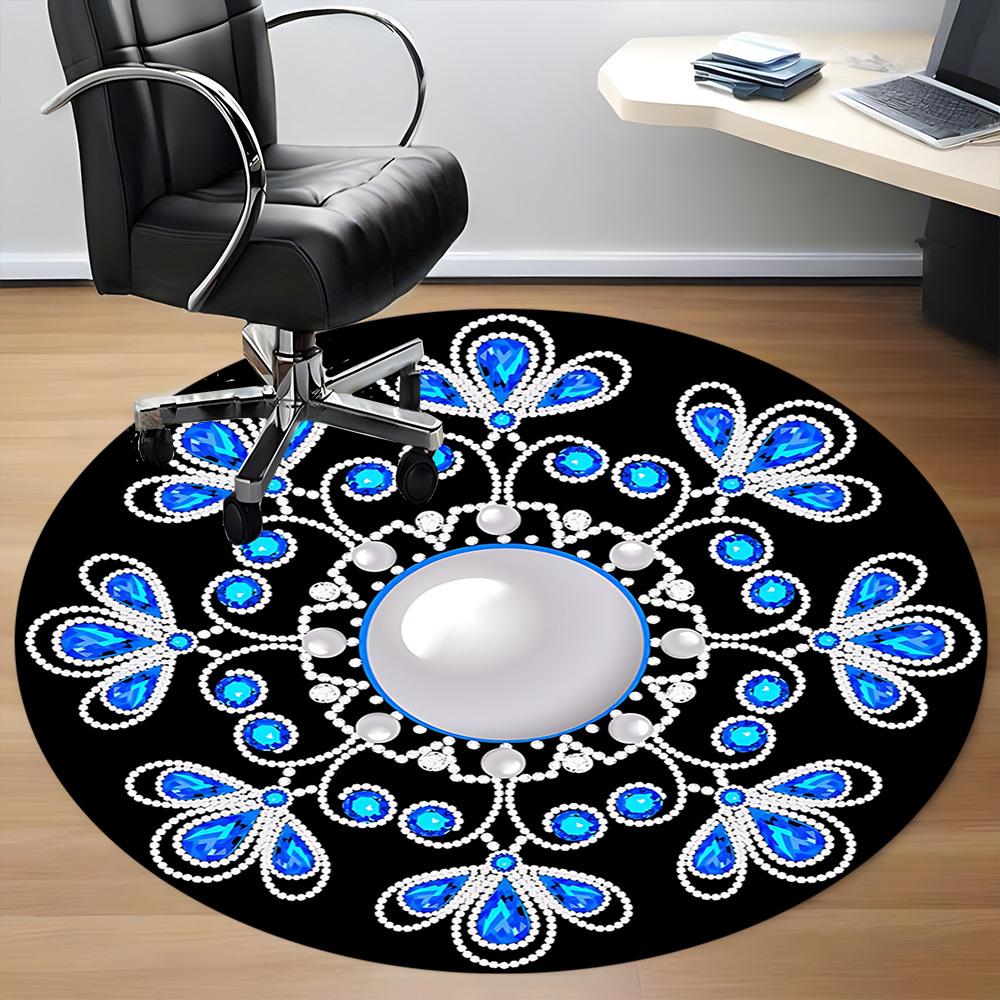 1pc Jewelry Design Chair Carpet for Office - Durable, Ideal for Chair Mats, Stylish & Functional Decorative Rug yy260203058