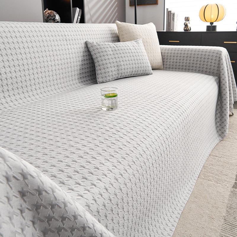 Sofa Cover Summer Universal Non-slip Sofa Mat Cool Feeling Mat Cushion Black Sofa Towel Couch Slipcover for Living Room