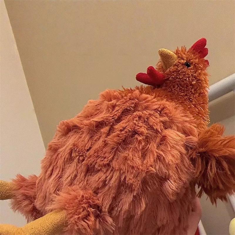 1 шт. Милый мягкий плюшевый цыпленок, декор для дома, куклы, имитация, забавные плюшевые игрушки-цыплята для детей, подарки на день рождения, Рождество