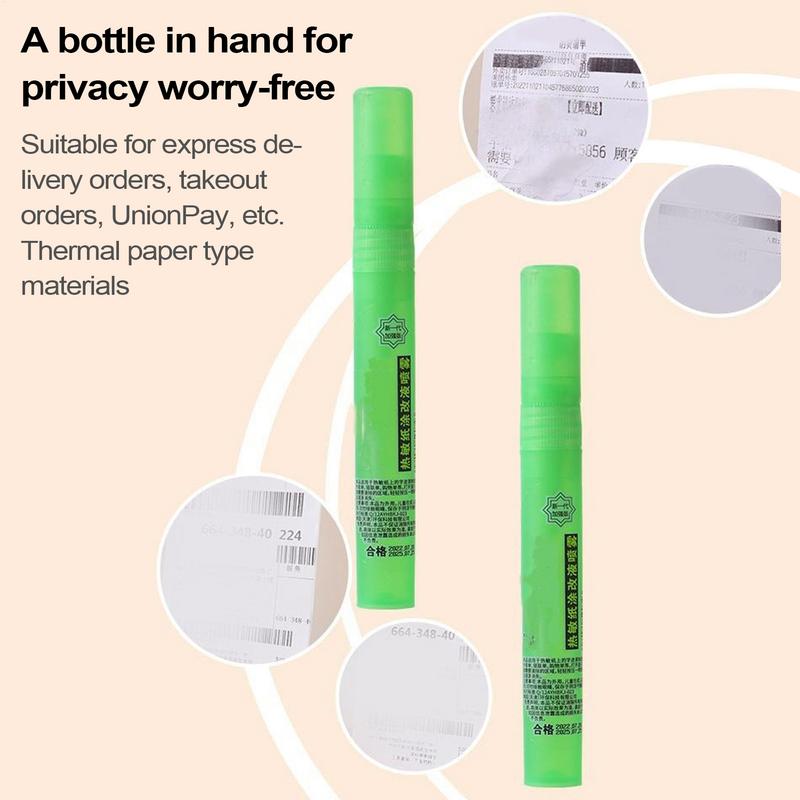 10 мл Ручка-спрей для устранения конфиденциальности Термобумага Корректор Защита данных Портативная Защита конфиденциальности Корректирующая жидкость Инструмент