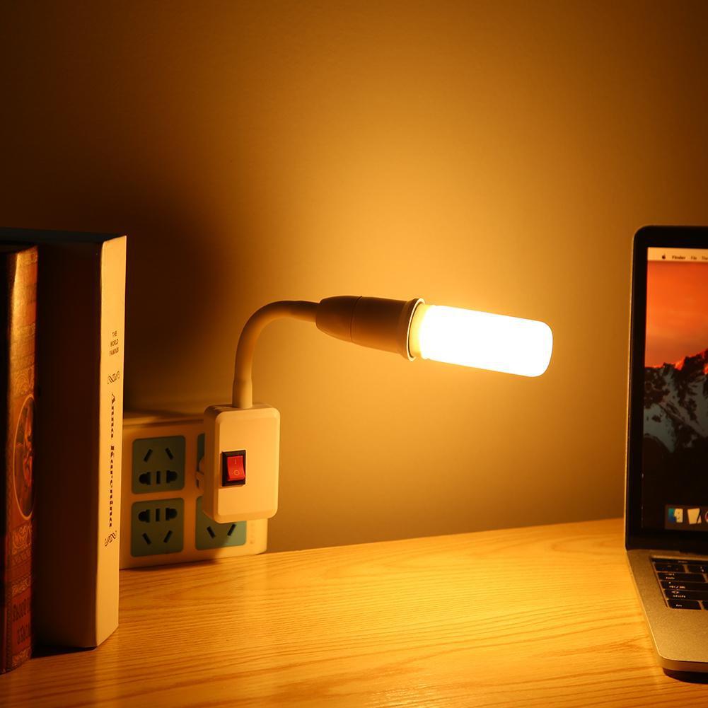 Патрон лампы Светодиодные фонари Безопасное управление одной кнопкой Огнестойкий регулируемый вращающийся гибкий удлинительный цоколь лампы