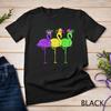 Футболка Mardi Gras с винтажным фламинго, бусинами и блестками