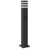 Vidaxl Zewnętrzne Lampy Stojące, Z Gniazdkami, 3 Szt., Czarne, 80 Cm