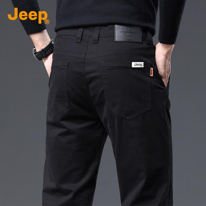 Jeep Мужские премиальные брюки прямого кроя в стиле business casual