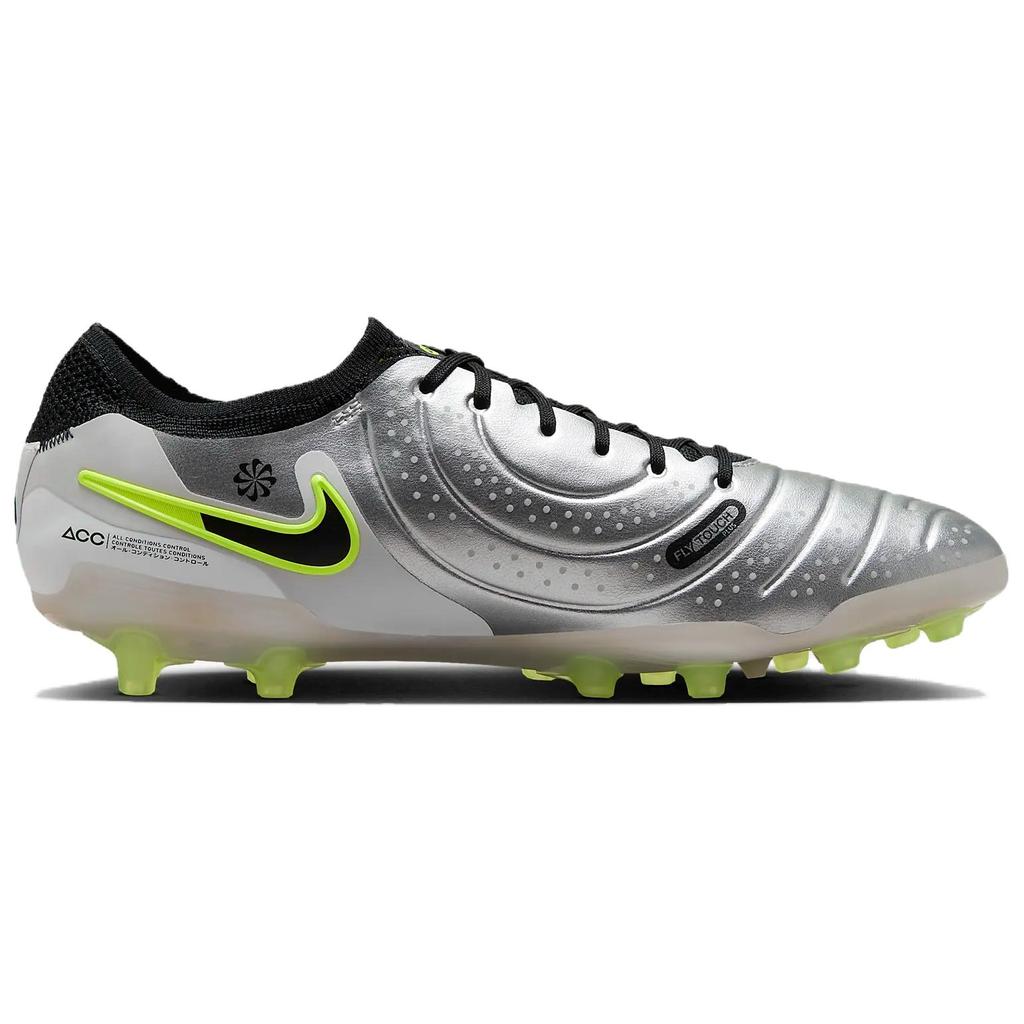 Nike Tiempo Legend 10 Elite AG Pro Металлический Серебристый Вольт Черный  DV4330-001