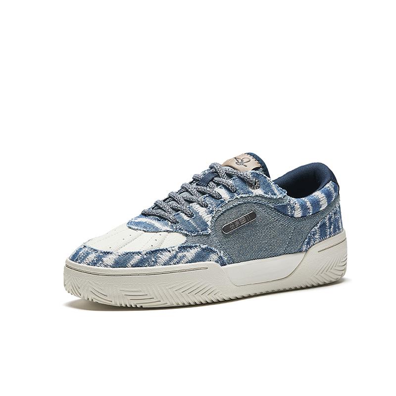 Anta KAI Hélà TRIBE Нескользящие Износостойкие Низкие Кеды для Скейтборда Мужские Чернильно-Темно-Синие Кроссовки 112611801F-1