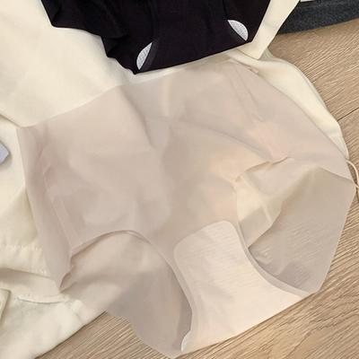 Женское ультратонкое нижнее белье Ice Silk, бесшовные трусы со средней посадкой, быстросохнущие, дышащие, невидимые