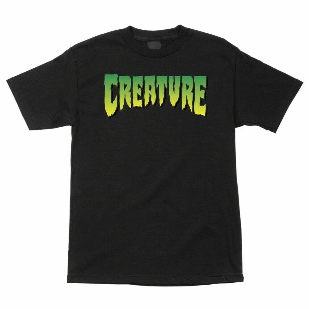 Creature ЛОГОТИП Скейтборд Футболка ЧЕРНЫЙ