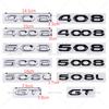 Suitable for rear trunk modification of the new q333 Black Knight 408 4008 508 5008 508L GT car sticker EMBLEM 333q