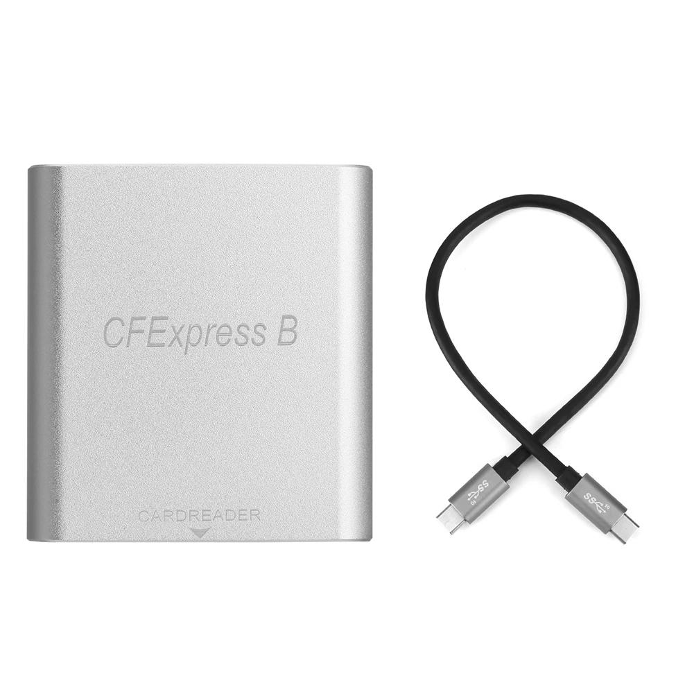 Portable CFexpress Card Reader USB 3.1 Gen 2 CFE B Memory Card Drive-Free for Laptop Computer Phone for MacBook iPad Chromebook