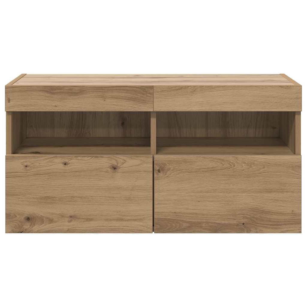 TV Wall Cabinet Artisan Oak 80 x 30 x 40 cm Particleboard