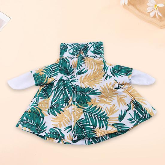 Гавайский костюм утки Лацкан Одежда для питомца Утки Принт тропических листьев Костюм для домашних уток и гусей Вечеринки Пляж Морские прогулки Наряд