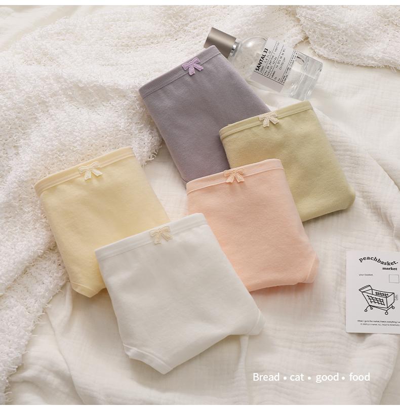 8-pack pure cotton antibacterial women's underwear with comfortable waist and no tightness