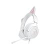 Auriculares Gaming Razer Kraken Kitty V3 X Con Cable Y Orejas De Gatito Micrófono Cardioide Blancos