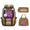 Anime Kpop With Surrounding Children'S Backpack, Primary And Secondary School Schoolbag Three-Piece Set