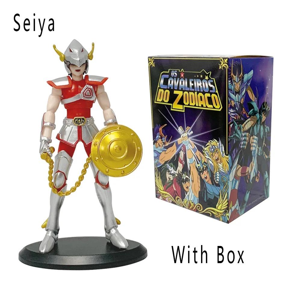 19Cm Anime Figure Phoenix Ikki Hyoga Seiya Shiryu Standing Armor Model Children'S Toys Pvc Box Desktop Collection Decoration