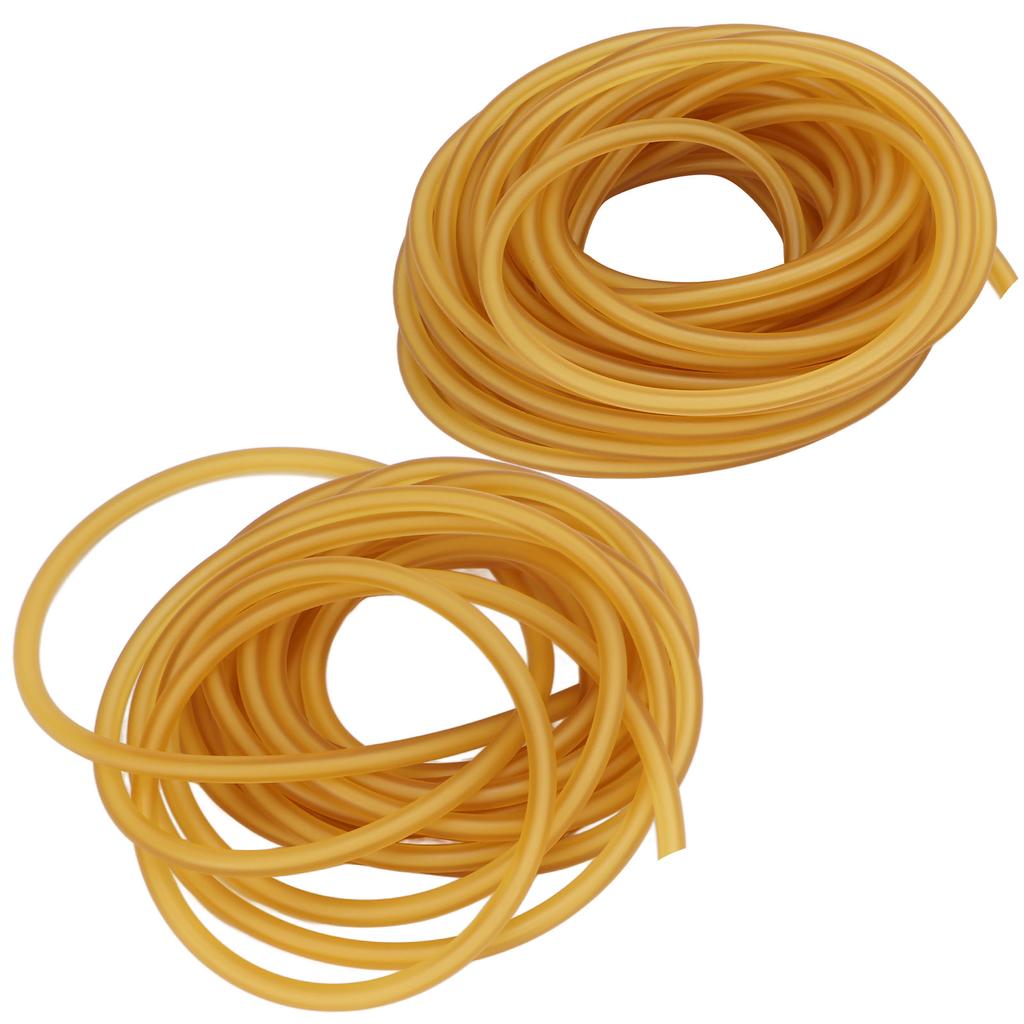 Латексная резинка, желтая высокоэластичная трубка из натурального каучука для рогаток, выполнения фитнес-упражнений