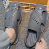 Fashion Ultralight Men's Sandal Height with Platform Non-slip 39 Pvc High Quality Color Descount Open Toe Barefoot Trend 2025 Male Shoe
