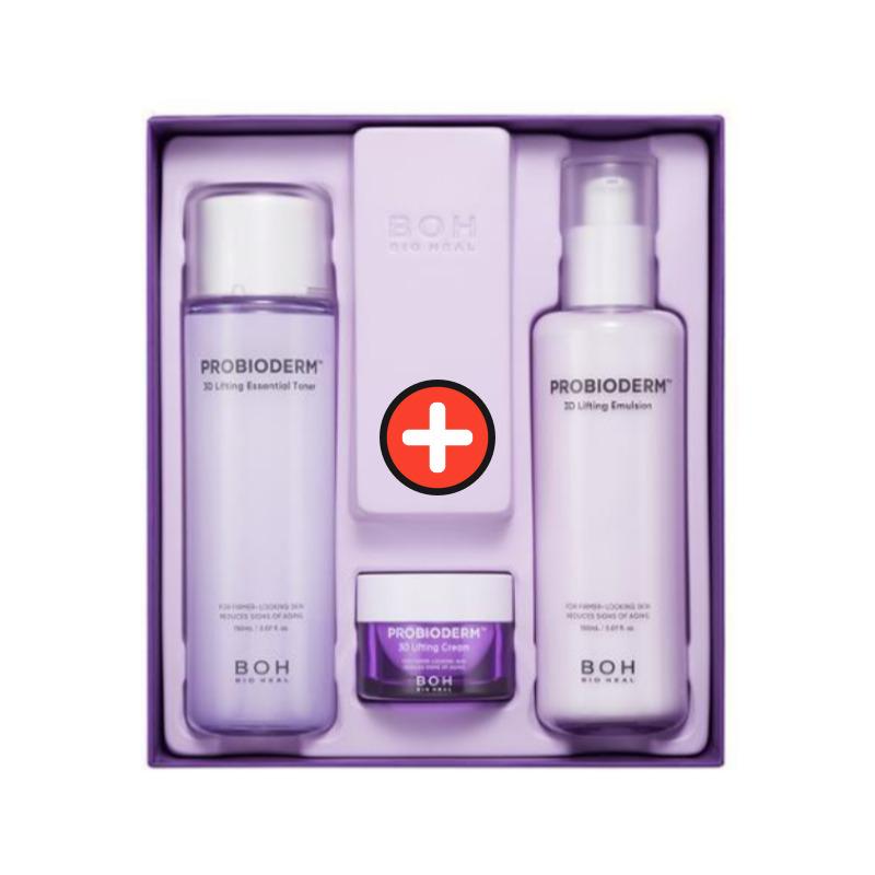 BIOHEAL BOH Probioterm 3D Lifting Skincare 2-Step Set (Essential Toner 150ml + Emulsion 150ml + Lifting Cream 15ml)